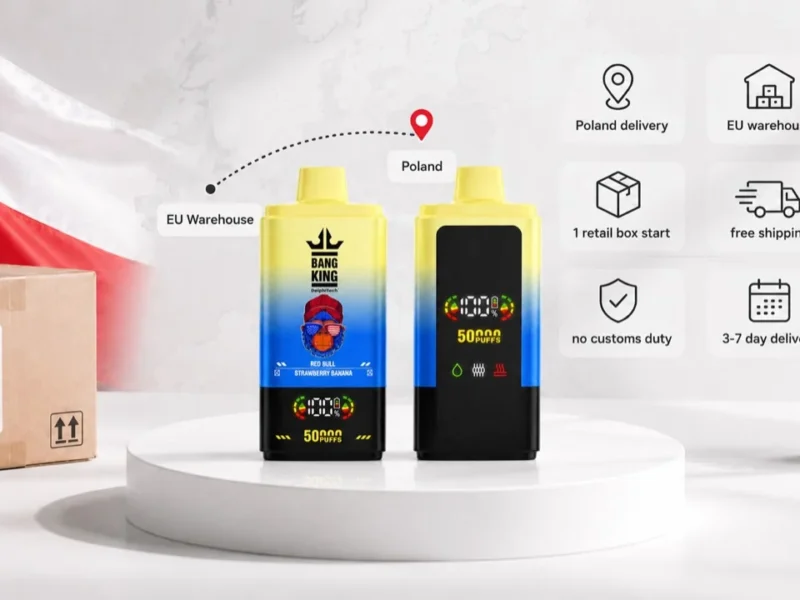 Disposable vape delivery to Poland from EU warehouse with free shipping and no customs duty