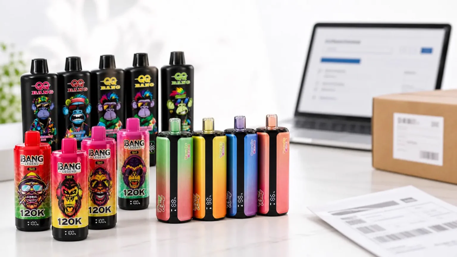 Disposable vape shipping cost online with product options and delivery setup