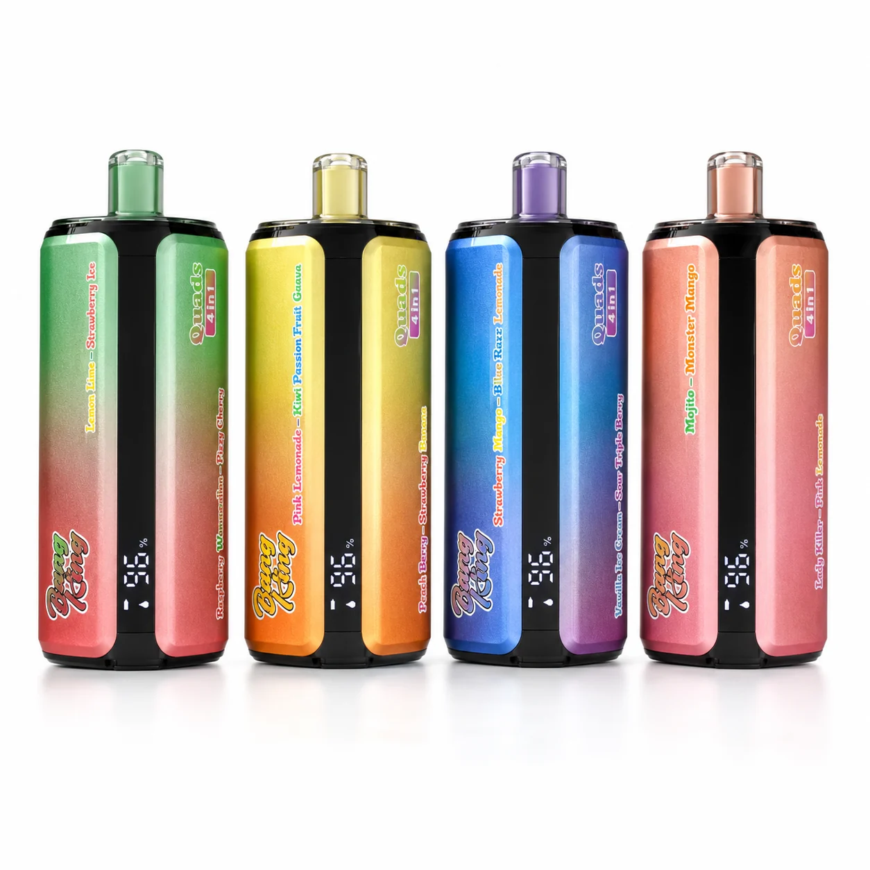 Bang King 250K 250000 Puffs 4-in-1 Disposable Vape - Origin Direct mixed flavor disposable vape